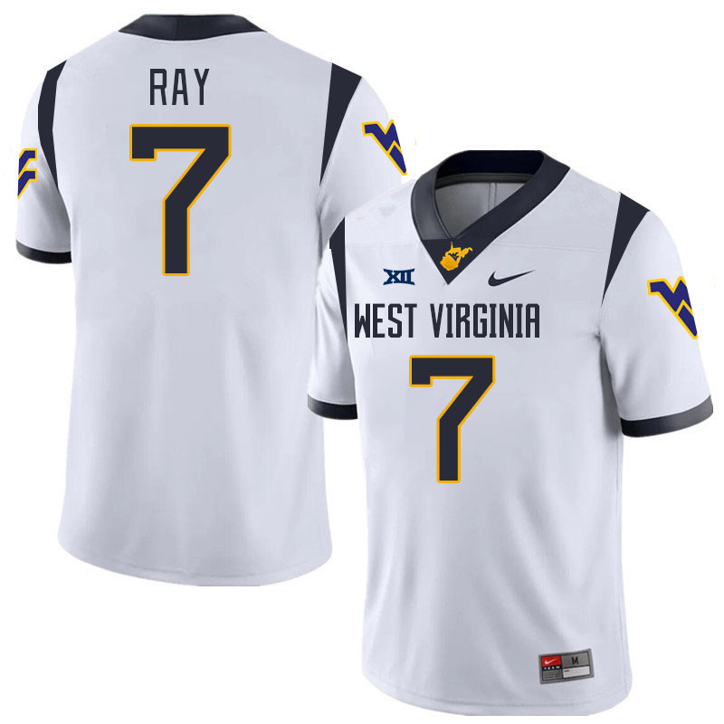 Men #7 Traylon Ray West Virginia Mountaineers College 2024 New Uniforms Football Jerseys Stitched Sa